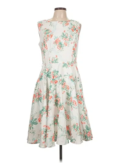 Pre-owned Grace Karin Cocktail Dress In White