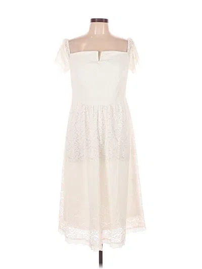 Pre-owned Grace Karin Cocktail Dress In White