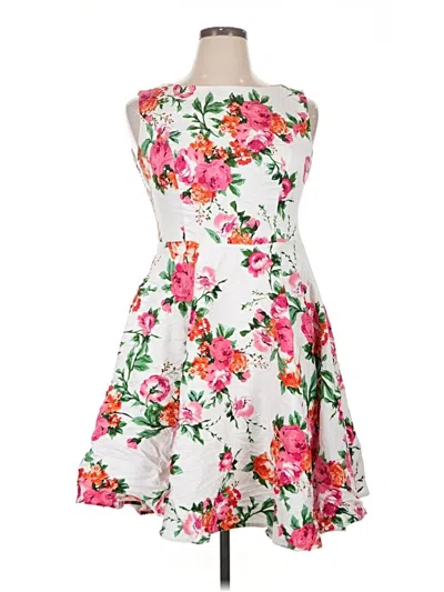 Pre-owned Grace Karin Cocktail Dress In White