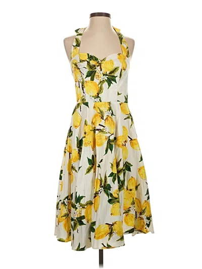 Pre-owned Grace Karin Cocktail Dress In Yellow