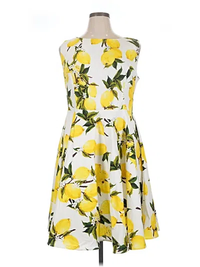Pre-owned Grace Karin Cocktail Dress In Yellow