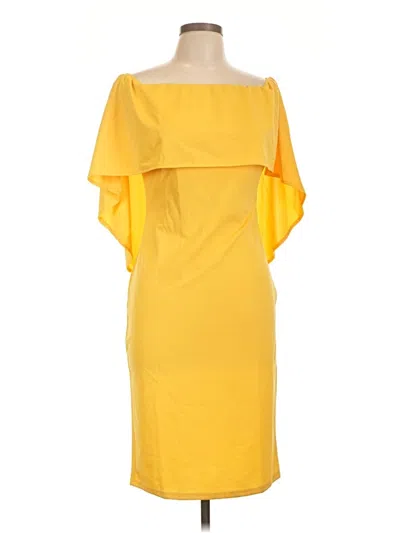 Pre-owned Grace Karin Cocktail Dress In Yellow