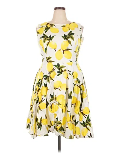 Pre-owned Grace Karin Cocktail Dress In Yellow