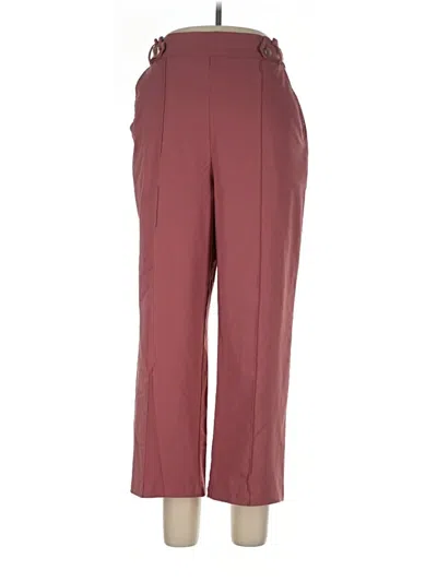 Pre-owned Grace Karin Dress Pants In Burgundy