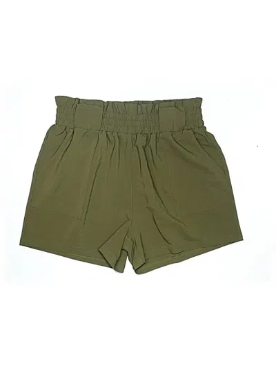 Pre-owned Grace Karin Khaki Shorts In Green