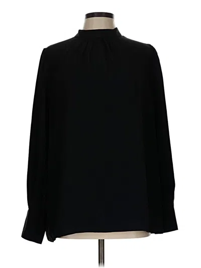 Pre-owned Grace Karin Long Sleeve Blouse In Black