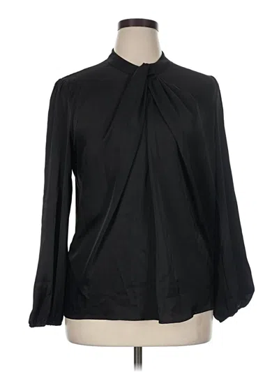 Pre-owned Grace Karin Long Sleeve Blouse In Black