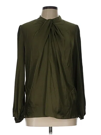 Pre-owned Grace Karin Long Sleeve Blouse In Green
