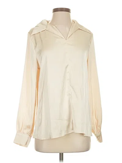 Pre-owned Grace Karin Long Sleeve Blouse In Ivory