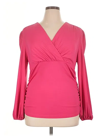 Pre-owned Grace Karin Long Sleeve Blouse In Pink