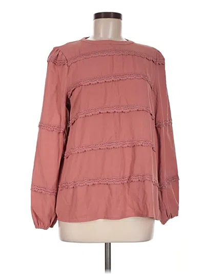 Pre-owned Grace Karin Long Sleeve Blouse In Pink