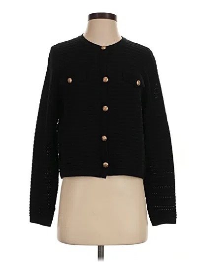 Pre-owned Grace Karin Long Sleeve Top Black Square Neckline Tops