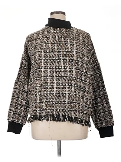 Pre-owned Grace Karin Long Sleeve Top Black Turtleneck Tops