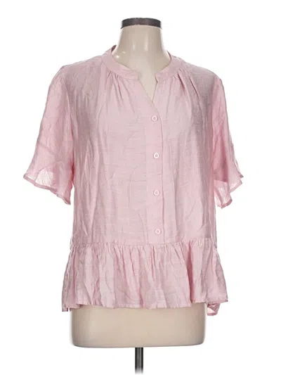 Pre-owned Grace Karin Short Sleeve Blouse In Pink