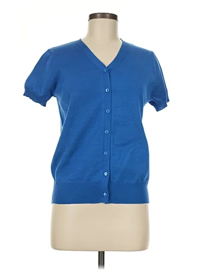 Pre-owned Grace Karin Short Sleeve Top Blue V-neck Tops