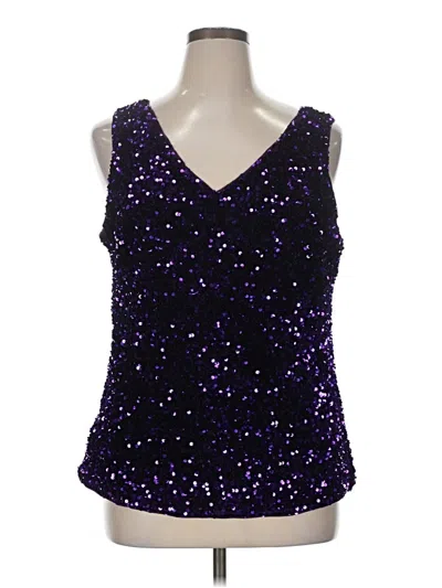 Pre-owned Grace Karin Sleeveless Blouse In Purple