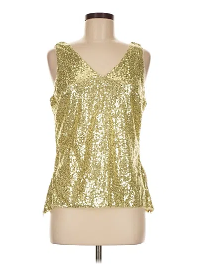 Grace Karin Sleeveless Top Gold Plunge Neckline Tops