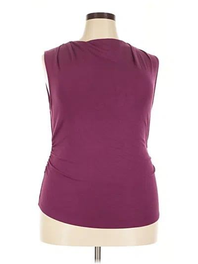 Pre-owned Grace Karin Sleeveless T-shirt In Burgundy