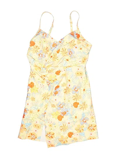 Pre-owned Grace Karin Swimsuit Cover Up In Yellow