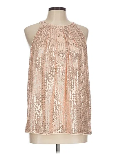 Pre-owned Grace Karin Tank Top Gold Halter Neckline Tops