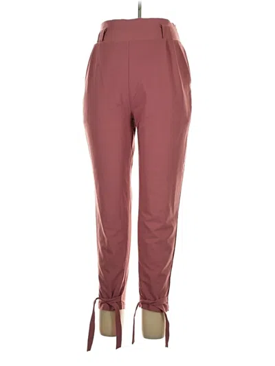Pre-owned Grace Karin Track Pants In Burgundy