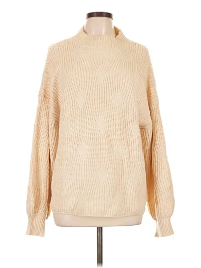 Pre-owned Grace Karin Turtleneck Sweater In Tan
