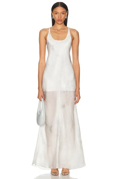 GRACE LING ASH SILK BIAS SLIP DRESS
