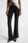 Grace Ling Claw Flare Pants In Black