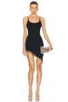 Grace Ling Flame Slit Mini Dress