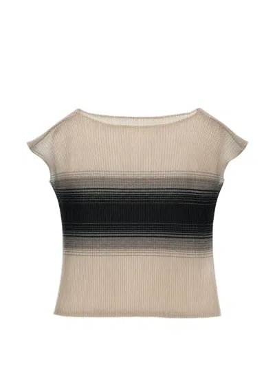 Grace Ling Gradient-effect Pleated Top In Multi