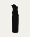 Grace Ling One-shoulder Claw Slit Gown