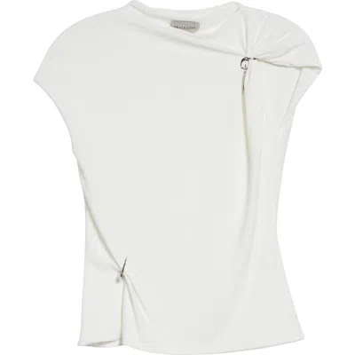 Grace Ling Relic Charms Jersey Mock Neck Top In Multi