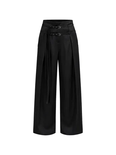 Grace Ling Relic High-waisted Trousers In Black