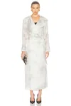 Grace Ling Silk Organza Spring Trench In Neutral