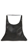 Grace Ling Spear Leather Top Handle Tote