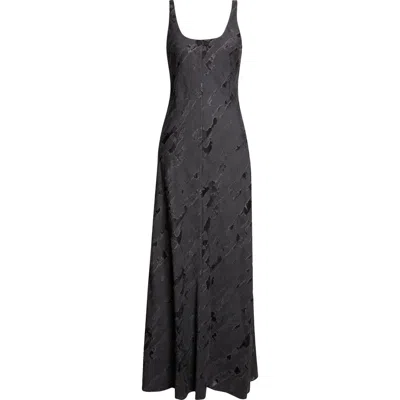 Grace Ling Torn Burnout Bias Cut Dress