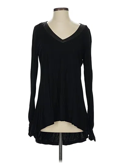 Pre-owned Grace Long Sleeve Top Black Sweetheart Neckline Tops