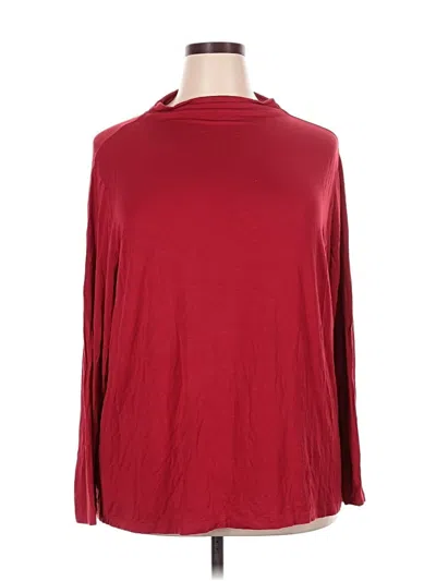 Pre-owned Grace Long Sleeve Turtleneck In Red