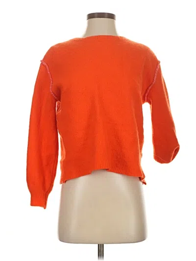 Pre-owned Grace Pullover Sweater In Orange