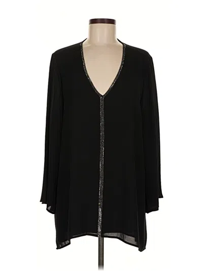 Pre-owned Grace Short Sleeve Blouse In Black