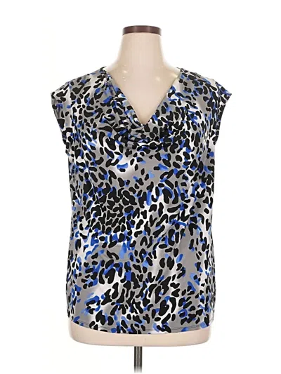 Pre-owned Grace Sleeveless Blouse In Blue