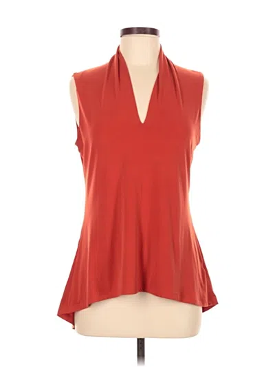 Pre-owned Grace Sleeveless Blouse In Red