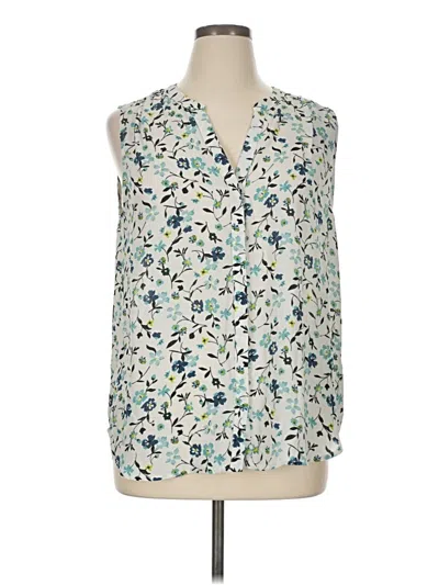 Pre-owned Grace Sleeveless Blouse In White