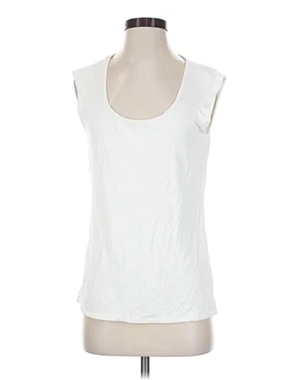 Pre-owned Grace Sleeveless Blouse In White