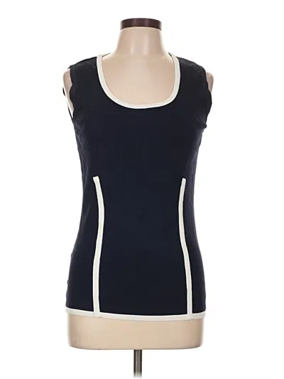 Pre-owned Grace Sleeveless Top Black Scoop Neck Tops