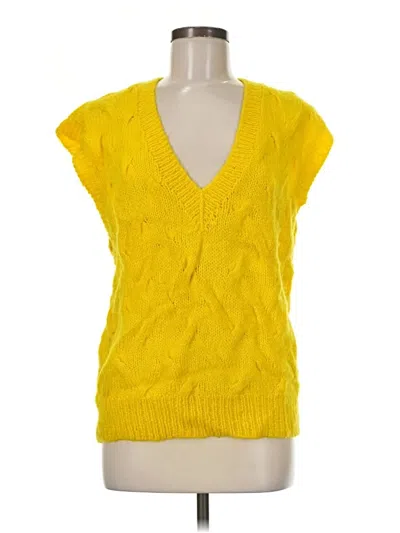 Pre-owned Grace Sweater Vest In Yellow