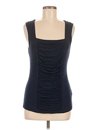 Pre-owned Grace Tank Top Blue Strapless Neckline Tops