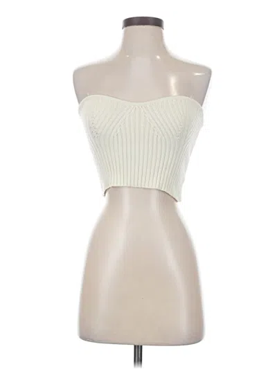 Pre-owned Grace Tube Top Ivory Strapless Neckline Tops