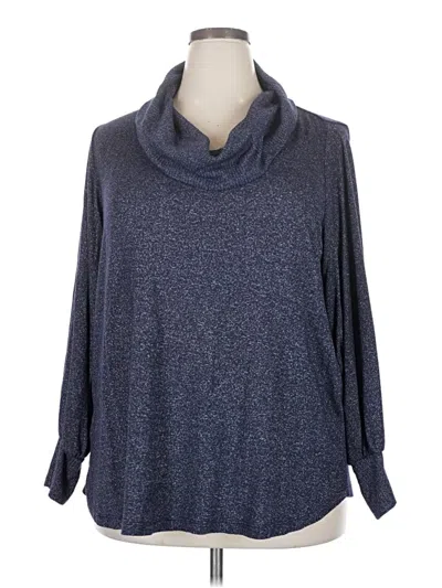 Pre-owned Grace Turtleneck Sweater In Blue