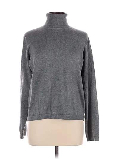 Pre-owned Grace Turtleneck Sweater In Gray